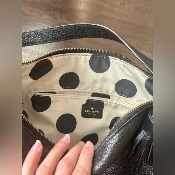 Kate Spade Pebble Leather Tassel Shoulder Bag - Picture 5 of 14